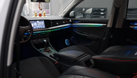 Kit d'éclairage ambiant à écailles de dragon avec 18 LED RGBIC multicolores, étanche IP65, plug-and-play pour Volkswagen Bora 2019-2023