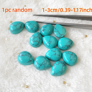 Colgante de Turquesa Azul Natural Premium en Forma de Lágrima, Joyería Artesanal con Piedras Curativas para Mujer, Regalo, Venta al Por Mayor - Product Image 6