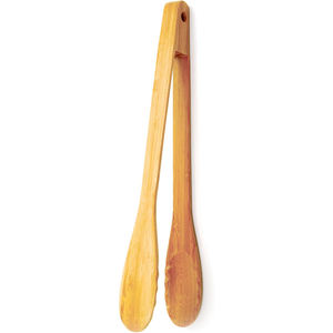 Pinzas de Silicona Ecológicas para Servir Alimentos, con Mango de Madera, para Ensaladas y Pan, Venta al Por Mayor - Product Image 1