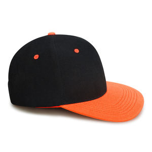 หมวกเบสบอลปีกแบนสีตามสั่ง หมวกเบสบอลคุณภาพสูงพร้อมปีกแบนแบบ Snapback หมวกโปรโมชั่น - Product Image 2