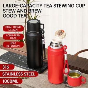 Customized <b>Large</b>-capacity Stainless Steel Double-layer Insulated Cup, Business Gift Cup, Outdoor Ready Product <b>Tea</b> <b>Pot</b> with Cup - Product Image 2