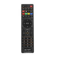 Unidade de controle remoto universal tv crc707v, para todas as marcas tv com função netflix e youtube.