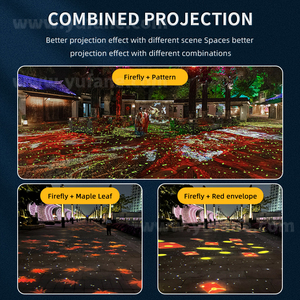 Lumière de projection laser luciole à respiration dynamique 30W Projecteur de logo Gobo pour parc extérieur étanche - Product Image 4