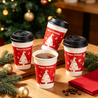 Gobelet à café en papier kraft noir à paroi simple, biodégradable, écologique, avec impression personnalisée du logo, vente en gros