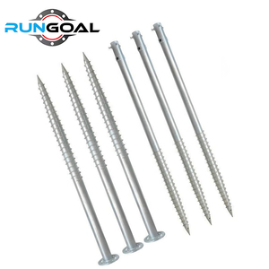 RUNGOAL No Concrete Easy <strong>Installation</strong> Adjustable Ground <strong>Screw</strong> Helical <strong>Pile</strong> for Container House Modular Building Foundation - Product Image 3