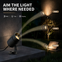 Foco LED de Jardín Ajustable de 5w, Resistente al Agua, para Iluminación de Paisajes, Decoración de Paredes y Árboles, Iluminación Arquitectónica
