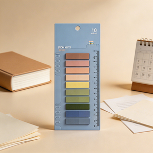 Bloc de notas adhesivas de 10 colores, pegatinas de índice autoadhesivas para organización de oficina - Product Image 3