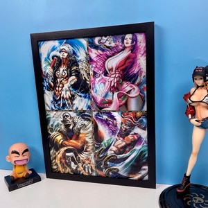 Póster de Anime con Impresión Lenticular 3D de los Siete Señores de la Guerra del Mar, Arte de Pared, Pintura Personalizada, Adhesivo de Pared 3D de Dibujos Animados - Product Image 2