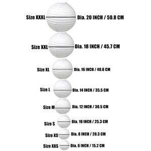 Bán Buôn Trang Trí Ngoài Trời Trắng Vòng Giấy Đèn Lồng Chụp Đèn Cho Đám Cưới Đảng Năm Mới Lễ Hội Giáng Sinh Trang Trí Nội Thất - Product Image 2