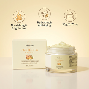 <span class=keywords><strong>Crème</strong></span> Visage au Curcuma à Marque Privée Soin Naturel Nourrissant Éclaircissant Lissant à l'<span class=keywords><strong>Acide</strong></span> <span class=keywords><strong>Hyaluronique</strong></span> pour Femmes Africaines - Product Image 1