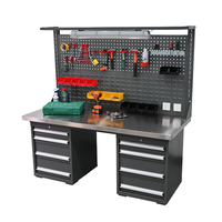 Tiroirs d'établi en acier inoxydable robustes personnalisables OEM armoire de rangement d'atelier à roulettes en métal pour l'organisation d'outils