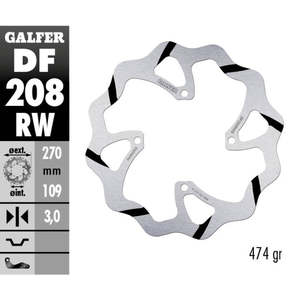Disque de frein avant Galfer Race pour Kawasaki KXF 250 06-14 Disques de course surdimensionnés - Product Image 1