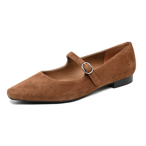<span class=keywords><strong>Scarpe</strong></span> in vera pelle di pecora retrò francese Mary Jane <span class=keywords><strong>scarpe</strong></span> singole da donna con tacco basso modelli personalizzati - Product Image 1