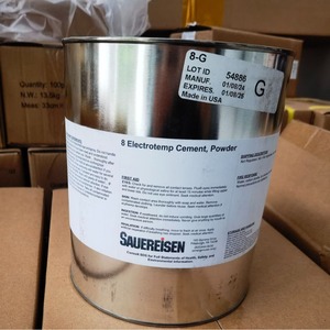 Poudre de ciment électrotempérée Sauereisen n° 8, blanc grisâtre, matériau réfractaire - Product Image 2