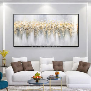 <span class=keywords><strong>Peinture</strong></span> à l'huile minimaliste sur toile, <span class=keywords><strong>cercle</strong></span> doré, grande œuvre d'art <span class=keywords><strong>abstraite</strong></span> originale, texture murale, <span class=keywords><strong>peinture</strong></span> personnalisée, art moderne pour salon - Product Image 3