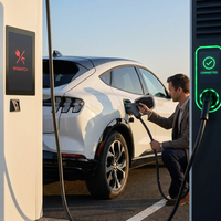 Nouvel adaptateur de charge haute vitesse CCS2 vers CCS1 250A, connecteur EV multi-protection, étanche IP54, 500V-1000V DC, Plug and Play
