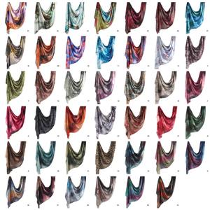 Premium Ombre Marble Water Print Shawl Hijab Bufandas Long Fashion Style Bandanas Logo Service para musulmán étnico verano - Product Image 6