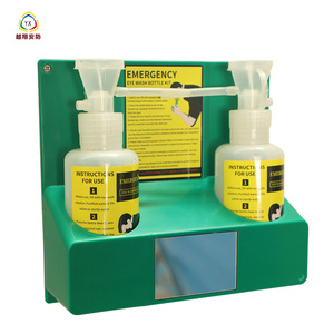 Estación <span class=keywords><strong>de</strong></span> Lavado <span class=keywords><strong>de</strong></span> Ojos <span class=keywords><strong>de</strong></span> Emergencia Portátil Yue Xiang, Montada en <span class=keywords><strong>Pared</strong></span>, 2 Piezas, 500 ml, Plástico Verde y Blanco, para la Industria Química - Product Image 4