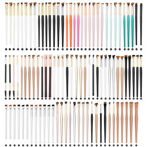 URKUNET - Pinceaux de Maquillage Fins Angulés pour Teinture, Logo Personnalisé Marque Privée, Pinceau Plat pour Sourcils, Eyeliner, Anti-cernes et Teinture de Sourcils - Product Image 2