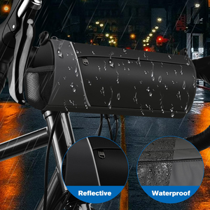 Sac de guidon de vélo personnalisé en gros, étanche, pour cadre avant, avec rangement pour bouteille d'eau et téléphone - Product Image 5
