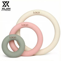 Mancuernas Circulares de Hierro Fundido y Silicona XLAN, 5lb/8lb/10lb/15lb, Placas de Peso para Gimnasio en Casa, Portátiles, Antideslizantes, Ecológicas y Duraderas