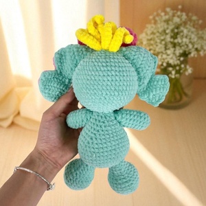 Nuovo Design 2026: Bambola di Halloween all'Uncinetto, Simpatica Bambola Amigurumi di <span class=keywords><strong>Lilo</strong></span> e <span class=keywords><strong>Stitch</strong></span>, Giocattolo in Maglia Peluche con Fiocco, Regalo di Halloween - Product Image 6