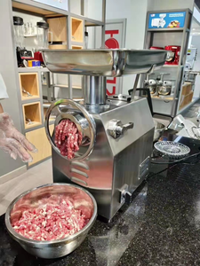 Broyeur à viande en acier inoxydable, hachoir à viande congelée, hachoir à viande électrique, mélangeur à viande, usage industriel, capacité de 120 kg/h, automatique - Product Image 3