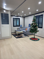 Kit de maison préfabriquée en conteneur avec design moderne respirant, maisons pliables extensibles 20 pieds/40 pieds
