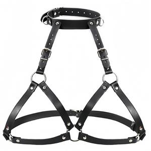 Ensemble de harnais de bondage réglable BDSM pour couples, cuir, poignets et cuisses, jeux SM, jouets sexuels pour femmes - Product Image 6