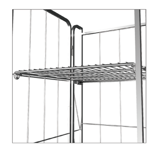 यूरोपीय गैल्वनाइज्ड ढहने योग्य गोदाम 4 तरफ धातु रोल पिंजरे ट्रॉली - Product Image 3