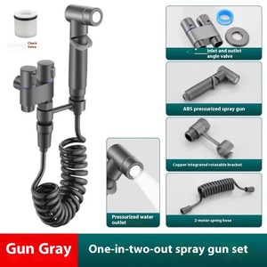 Handheld <strong>Bidet</strong> <strong>Sprayer</strong> Set Stainless Steel and <strong>Plastic</strong> for Bathroom <strong>Toilet</strong> Cleaning for Hotels - Product Image 6