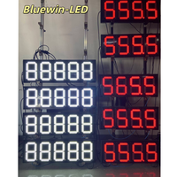 Affichages numériques LED étanches pour stations-service extérieures avec télécommande pour panneaux de signalisation sur pylône et auvent – Fournisseur