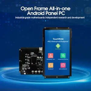 Touchthink Panel Pc Industri Android, Interaksi Human-komputer Android 7.1 Layar Sentuh Rk3288 Bingkai Terbuka All In One