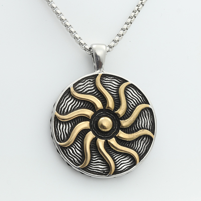 Pendentif bicolore (sans chaîne)