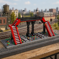 MK 12008, Tren Harmony de la Serie Ferroviaria de Transporte, de Plástico ABS, Bloques de Construcción Educativos, Rompecabezas para Niños