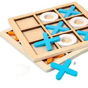Montessori Wooden Nine squares Toys parent-child interactive game board Developing Intelligent Educational Toys Puzzles Game