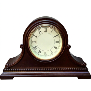 Horloge de cheminée en bois avec carillons de Westminster, horloge de table traditionnelle en bois avec sonnerie horaire pour la décoration du salon, du bureau à domicile - Product Image 1
