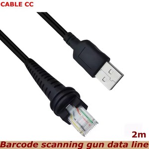 Cable USB de 2m 1900G-HD 1900G-SR 1902G-HD 1300G 1400G <span class=keywords><strong>1202G</strong></span> 1900G 1250G MS7580 Escáner de código de barras Cables USB para Honeywell - Product Image 1
