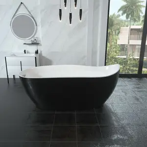 Freestanding Bath Tub 69 Inch Acrylic Large Freestanding Bath Tub Black Freestanding Bathtub Free Standing Soaking Bathtub