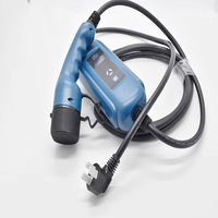 Longitud personalizada AC Car Portable Tipo 2 IEC 62196 16A Trifásico EV Cable de carga Enchufe Tipo 2 Modo 2 Conector EV portátil