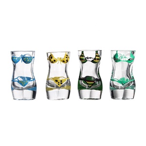 Peint à la main 2oz Lady Body Sublimation <span class=keywords><strong>mini</strong></span> gobelet tequila lunettes tasse Sexy gros seins femme corps forme bikini verre à shot - Product Image 2