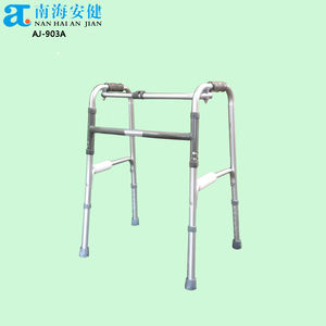 Déambulateur en aluminium pliable à un bouton économique et bon marché, aides à la marche, Andador AJ-903A - Product Image 6