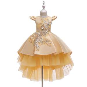 Robe de princesse fleurie pour fille, robe élégante pour fête d'anniversaire, robe formelle pour filles, vêtements de Noël pour bébé, 3-12 ans Y12410 - Product Image 4