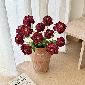 ดอกกุหลาบประดิษฐ์ ผ้าไหม คุณภาพสูง จำลองเหมือนจริง ก้านเดี่ยว สำหรับตกแต่งงานแต่งงานและบ้าน - Product Image 3