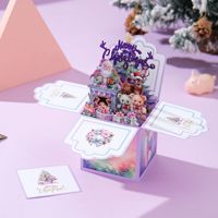 Nouvelle Décoration de Carte de Vœux 3D de Noël Transfrontalière, Décoration Cadeau de Noël, Accessoires de Fête des Fêtes