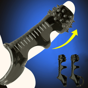 Silikon wiederverwendbare Penisärmel flexibler Eichelvergrößer Extension Verzögerung der Ejakulation Penisring Sexspielzeug für Erwachsene Männer - Product Image 3