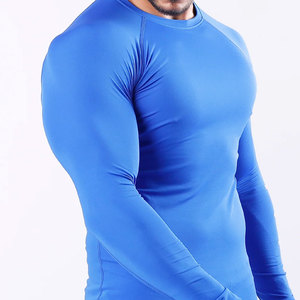 Camiseta Deportiva de Compresión para Hombre, Manga Larga, Diferentes Colores, Venta al Por Mayor, Cómoda, 100% Poliéster, para Gimnasio - Product Image 5