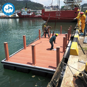Durable Anti Slip Waterproof WPC Composite Decking <strong>Plank</strong> Galvanized Steel Floating <strong>Dock</strong> - Product Image 6