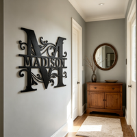 Lettres en métal personnalisées avec texte sur mesure, décoration murale, lettres en métal personnalisées pour la décoration de la véranda de la maison