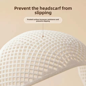 High Quality Beige Color Muslim <b>Hijab</b> Fixer Crown <b>Undercap</b> Fashion Nonslip Grip Rubber Eco-Friendly Hair Gripper Headwear - Product Image 4